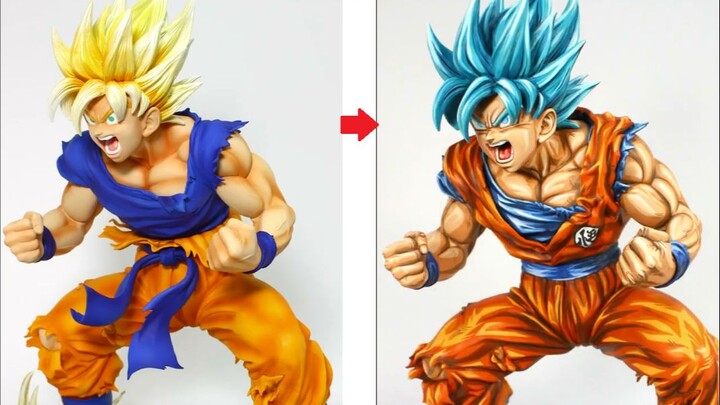 [Dragon Ball] Get stronger Goku! Use the 2D pen to upgrade you directly to the blue-haired Sai Ajin 