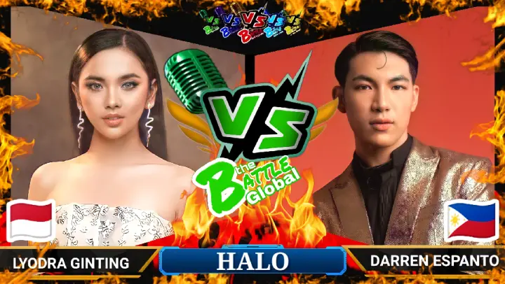 HALO - Lyodra Ginting (INDONESIA) VS. Darren Espanto (PHILIPPINES) | GLOBAL BATTLE