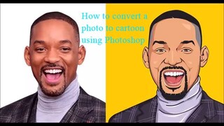 How to convert a photo to cartoon using Photoshop