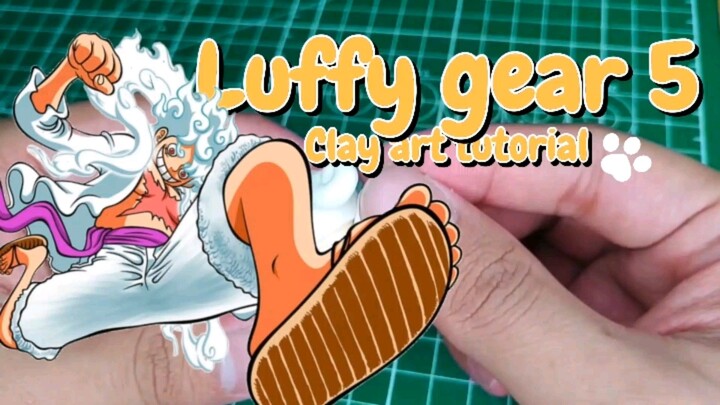 Luffy gear 5 Clay art tutorial.