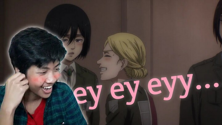 EYY epic moment... - attack on titan season 4 episode 10 reaction indonesia