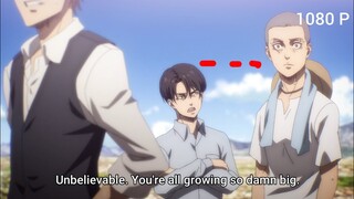 Levi Jealous Of Everybody Height I Attack On Titan Season 4 Eps 10 Eng Sub