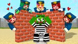 Monster School : Zombie x Squid Game HAVING A CRAZY POLICE FANGIRL - Minecraft Animation