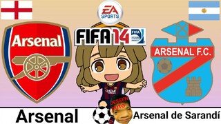 FIFA 14 | Arsenal VS Arsenal de Sarandí (Which one is the better Arsenal?)