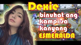 DEXIE DIAZ GINAMIT ANG ESMERALDA PARA MAGBUHAT NG KAMPI | Mobile Legends