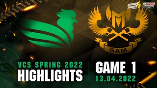 Highlights SE vs GAM [Ván 1][VCS Mùa Xuân 2022][13.04.2022]