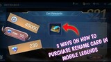How to buy Name change Card Cheapest way in Mobile Legends 2021