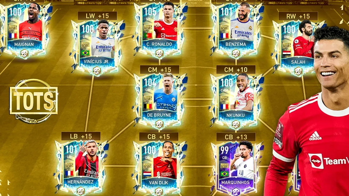 สุดยอดทีม! ฉันสร้าง UTOTS Squad เต็มรูปแบบ - FIFA Mobile 22