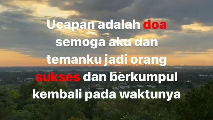 ucapan adalah doa