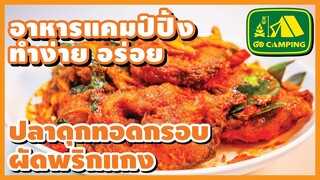 ปลาดุกทอดกรอบ ผัดพริกแกง อร่อยเข้มข้น อย่างลงตัว | อาหารทำง่ายอร่อย | GO CAMPING