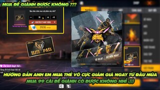 Free Fire Hướng dẫn anh em cách mua thẻ vô cực giảm giá từ đầu mùa mua để giành được không?