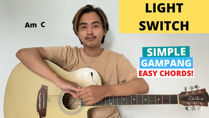 CHORD SIMPLE GAMPANG (Light Switch - Charlie Puth) (Tutorial Gitar) Easy Chords!