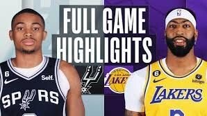 SPURS Vs LAKERS -FULL GAME HIGHLIGHTS - Jan.26,2023