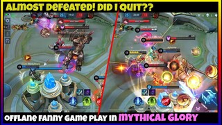 HOW OFFLANE FANNY DEFEND THE BASE ALMOST DEFEATED | MLBB