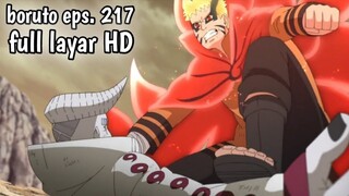 boruto terbaru episode 217 full layar HD sub indonesia NO SKIP - naruto vs isshiki