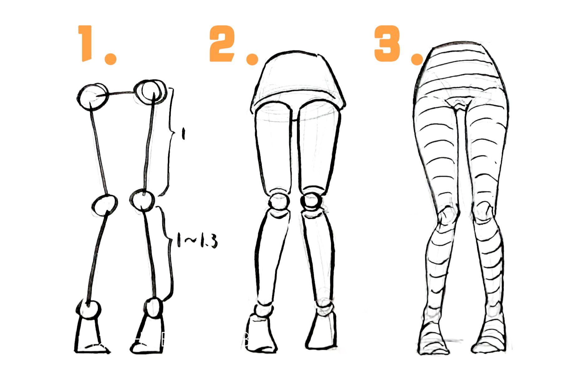 How To Draw Anime Legs Easy Drawing Tutorial 16 Steps  Toons Mag