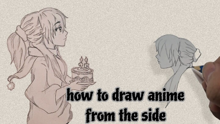 how to draw anime from the side