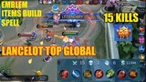 Lancelot perfect skills execution - Score (15-1-7) Top Global AntiMage Mobile Legend - 2020-JAN-13