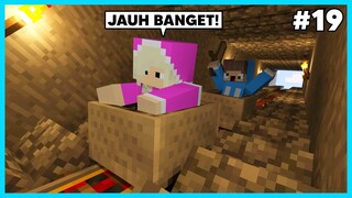 MIPAN & ZUZUZU Membuat Kereta Roller Coaster Di Bawah Tanah! MENGERIKAN - Minecraft Survival