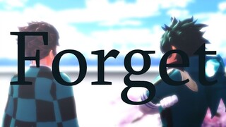[鬼滅のMMD KNY Demon Slayer ヒロアカ BNHA] Forget || Deku and Tanjirou