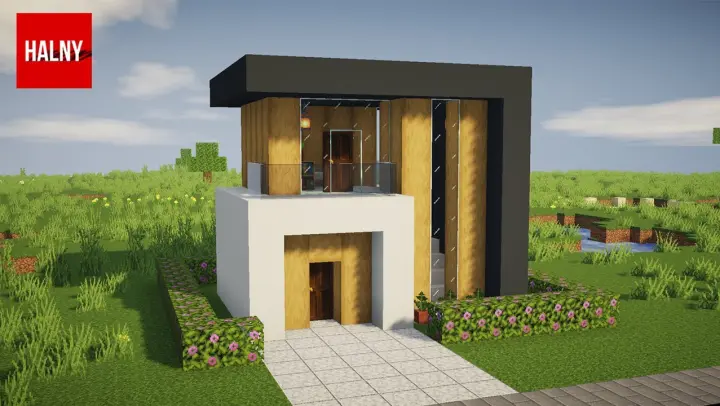 Small modern house in Minecraft - Tutorial
