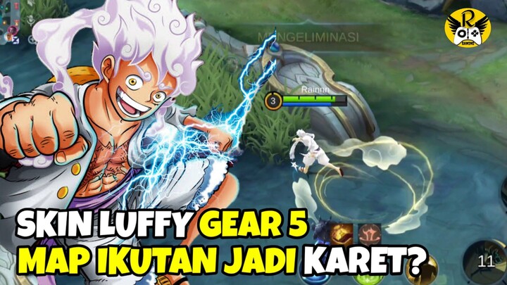 Land Of Down DiBuat Jadi Keret! Skin Luffy Gear 5 Mobile Legends