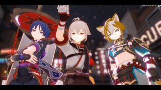 【Genshin Impact/原神/MMD】Tomboy 【Kazuha/Scaramouche/Gorou】