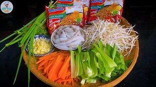 MÌ GÓI XÀO không trụng, không luộc nhưng vẫn giữ được sợi mì dai, không nát | Bếp Của Vợ