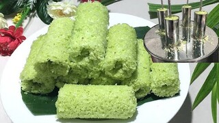 BÁNH ỐNG LÁ DỨA-Cách làm bánh ống lá dứa bằng bột gạo xốp ngon đúng hương vị ngày xưa của Trà Vinh