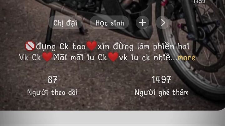 vk iu ck nhìu lắm vk thg Ck nhìu lắm mãi mãi yêu Ck vs hai vk ck mình đg bỏ nhau nha vk iu ck ❤