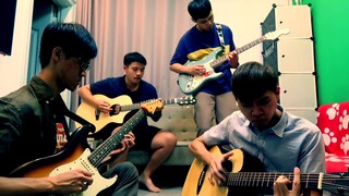 [Thanh Gươm Diệt Quỷ BGM] Bùng nổ!!!Bốn cao thủ Fingerstyle chơi hoa sen đỏ bằng 4 cây đàn