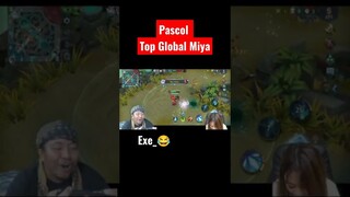 Bang Pascol [TOP GLOBAL MIYA]   |Mobile legends #shorts