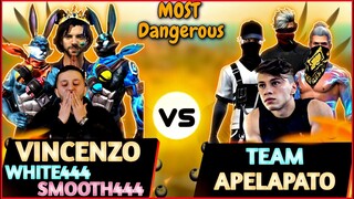 Vincenzo | White444 | Smooth444 | Badal ff VS Team Apelapato999 Clash Squad Custom Match 🇮🇳🇪🇺 vs 🇧🇷