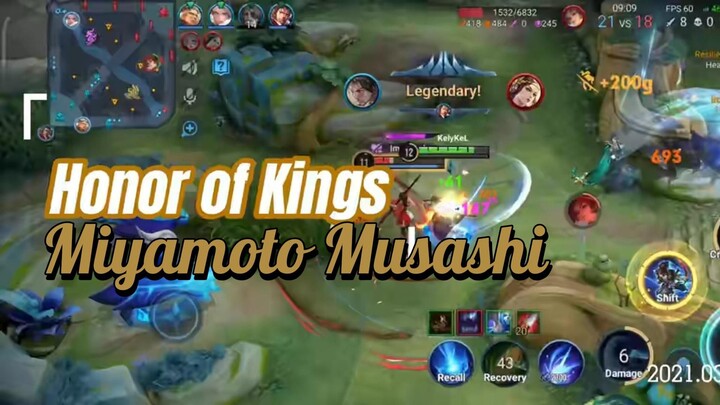 Honor of Kings: Miyamoto Musashi Gameplay FIGHTER ASSASSIN KEREN BANGAT !!!