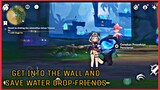 GET INTO THE WALL AND SAVE WATER DROP FRIENDS