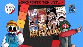 Teori One Piece - Yonkou Tier List! Siapa Yang Paling Kuat