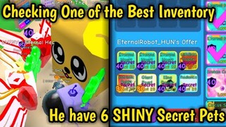 Checking One of the BEST INVENTORY *6 SHINY SECRETS* in Bubblegum Simulator! (Roblox)