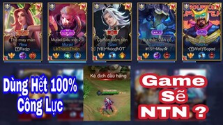 5 TÓP Champion Dùng 100% Công Lực Dồn Vào Ván Game này ! Team Như Vậy Đủ Kinh Dị Chưa !