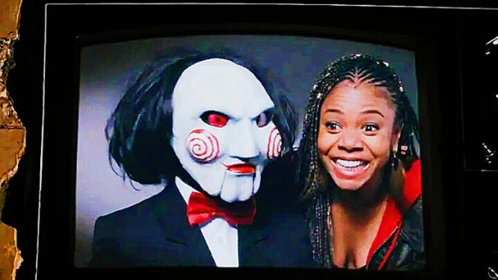 [Scary Movie 4/Saw] Poor Jigsaw was beaten by a woman