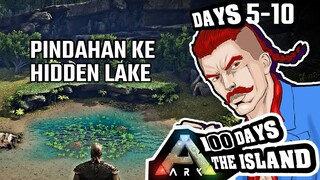 100 DAYS ARK SURVIVAL EVOLVED DAY 5-10 | MAP THE ISLAND #Vcreators