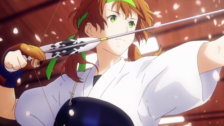 The graceful archery performance of the female members of the string music club