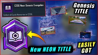 Easyway to Get [Neon Genesis Evangelion] Title in PUBG Mobile | How To Get (C2S6 NEON) Title in BGMI