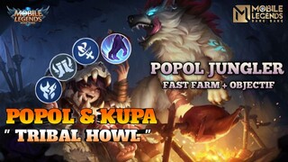 DAMAGENYA SAKIT BANGET POPOL JUNGLER, MUSUH LANGSUNG KENA RABIES || GAMEPLAY MLBB - POPOL&KUPA JUNG