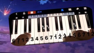 Thật là chữa lành ~ Tập piano "Your Name" [Sparks]! Bạn có thể chơi nó bằng điện thoại di động của b