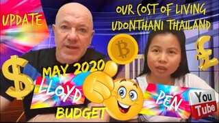 Our Thailand Cost of Living  for May 2020