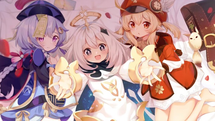 Halloween greetings from Genshin Impact little loli!