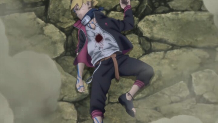 12-year-old Boruto had his spine broken twice, nearly died four times, and had his arm broken once. 
