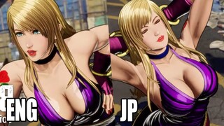 Fatal Fury: City of the Wolves B.Jenet ENGLISH DUB VS JP VO COMPARISON