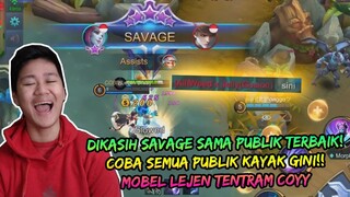 DIKASIH SAVAGE SAMA PUBLIK TERBAIK SE MOBILE LEGENDD!! WKWK AUTO JEMPOL