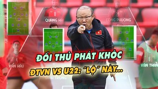 24/5 ĐTVN: HLV Park chuẩn bị "4" Phương án CHỐNG LỘ BÀI... Duyệt quân đấu u22